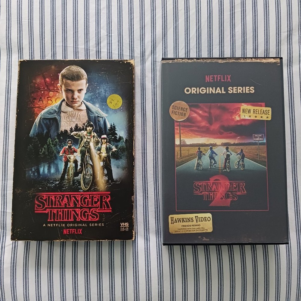 Stranger Things Season 1 and 2 Blu Ray / DVD Box Sets
